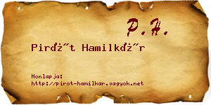 Pirót Hamilkár névjegykártya